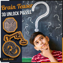 Load image into Gallery viewer, Brain Teaser 3D Unlock Puzzles