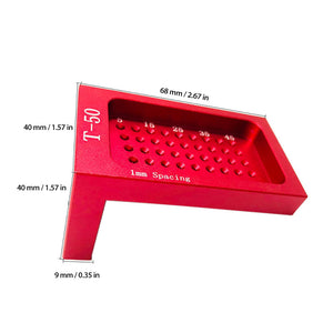 50-Hole Positioning T-type Ruler