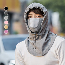 Load image into Gallery viewer, Hooded Face Mask with Neck Warmer for Cycling