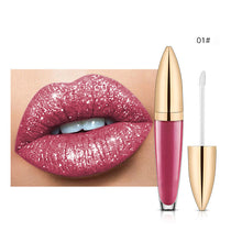 Load image into Gallery viewer, Diamond Lip Gloss Matte To Glitter Liquid Lipstick Waterproof