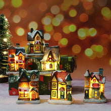 Load image into Gallery viewer, Christmas decoration resin small house