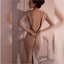 Load image into Gallery viewer, New Sexy Back Full Zipper Sheath Dress