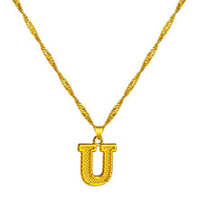 Load image into Gallery viewer, 18K Gold Plated Initial Letter Necklace