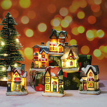 Load image into Gallery viewer, Christmas decoration resin small house