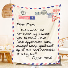 Load image into Gallery viewer, Personalized Mom/Dad Letter Blanket