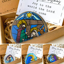 Load image into Gallery viewer, Nativity Scene Painted Rock