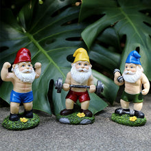 Load image into Gallery viewer, Funny Workout Garden Gnomes Statues