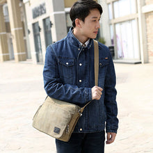 Load image into Gallery viewer, Men&#39;s one-shoulder retro canvas bag