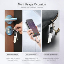 Load image into Gallery viewer, 3-in-1 Keychain Data Sync Charge Cable