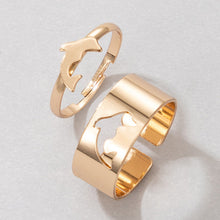 Load image into Gallery viewer, New Fashion Alloy Metal Couples Ring