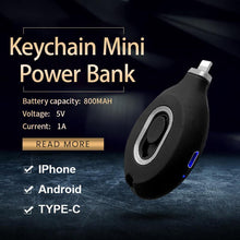 Load image into Gallery viewer, Keychain Mini Power Bank