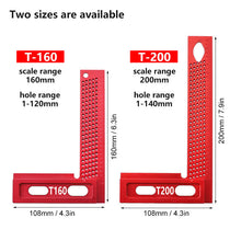 Load image into Gallery viewer, 160/200mm Square T-type Scriber Mark Tool