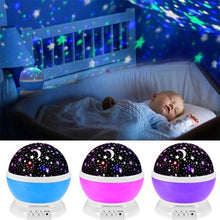 Load image into Gallery viewer, Night Light Romantic Starry Sky LED Projector Lamp