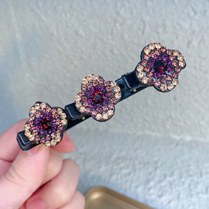 Three Flower Side Hair Clip