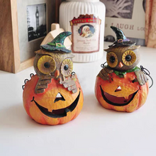 Load image into Gallery viewer, Pumpkin Head Owl Ornament