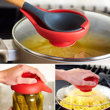 Load image into Gallery viewer, Suction Cup Silicone Spoon Holder