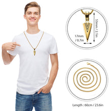 Load image into Gallery viewer, Matte Long Necklace with Arrow