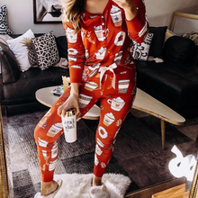 Load image into Gallery viewer, Monogram Happy Fall Pajama Set