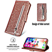 Load image into Gallery viewer, Zipper Wallet PU Leather phone Case