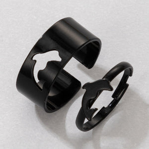 New Fashion Alloy Metal Couples Ring