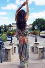 Load image into Gallery viewer, New Halter Printed Sleeveless Maxi Dress