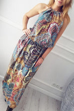 Load image into Gallery viewer, New Halter Printed Sleeveless Maxi Dress