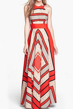 Load image into Gallery viewer, New Crew Neck  Printed Maxi Dress.AQ