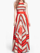 Load image into Gallery viewer, New Crew Neck  Printed Maxi Dress.AQ