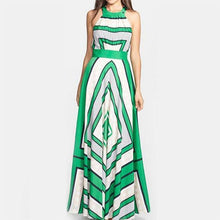 Load image into Gallery viewer, New Crew Neck  Printed Maxi Dress.AQ