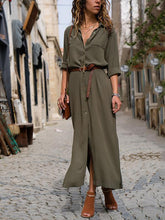 Load image into Gallery viewer, New Fashionable Loose Long Sleeved Maxi Dress