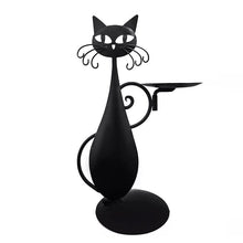 Load image into Gallery viewer, Black Cat Candle Holder