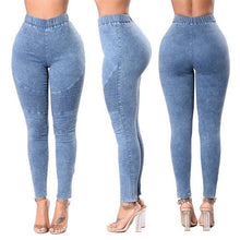 Load image into Gallery viewer, Elastic High Waist Slim Fit Jeans