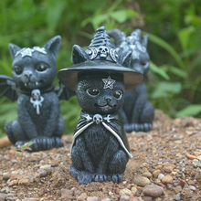 Load image into Gallery viewer, Halloween Lawn Decoration Cat Gnome