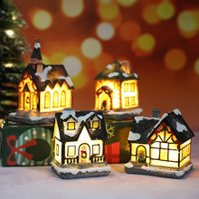 Load image into Gallery viewer, Christmas decoration resin small house