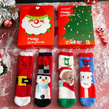 Load image into Gallery viewer, Coral Fleece Christmas Stocking Gift Box