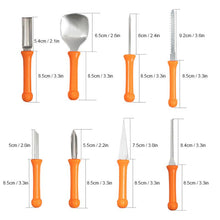 Load image into Gallery viewer, Pumpkin Carving Kit Stainless Steel Carving Tools Set