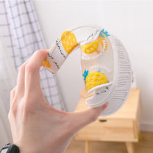 Load image into Gallery viewer, Transparent Fruits Pattern Flat Sandals