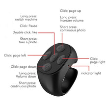 Load image into Gallery viewer, Fingertip Wireless Bluetooth Remote Control