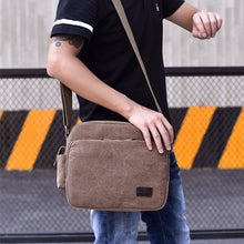 Load image into Gallery viewer, Men&#39;s one-shoulder retro canvas bag