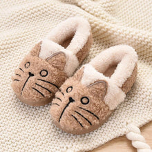 Load image into Gallery viewer, Cute Fluffy Cat Plush Slippers for Kids