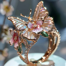 Load image into Gallery viewer, Butterfly Flower Ring