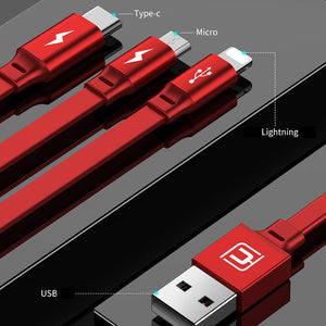 Multi-function 3 in 1 USB Charging Cable