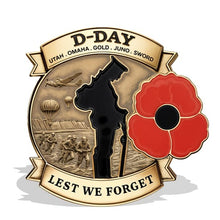 Load image into Gallery viewer, Limited Edition D-DAY 80th Anniversary Commemorative Badge