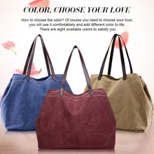 Load image into Gallery viewer, Large Capacity Retro Casual Canvas Handbag