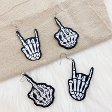 Load image into Gallery viewer, Fashion Personality Skull Finger Halloween Earrings