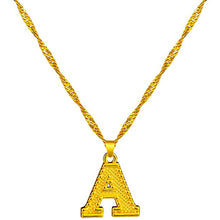 Load image into Gallery viewer, 18K Gold Plated Initial Letter Necklace