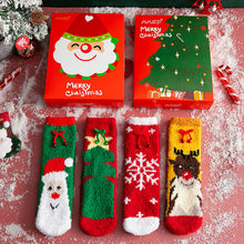 Load image into Gallery viewer, Coral Fleece Christmas Stocking Gift Box