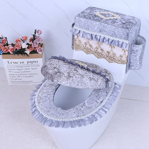 Three-piece Toilet Seat Cushion