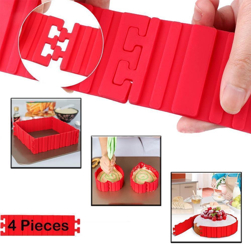 DIY Nonstick Silicone Cake Mold Kitchen Baking Mould Tools