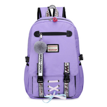 Load image into Gallery viewer, High School Backpack with USB Charging Port